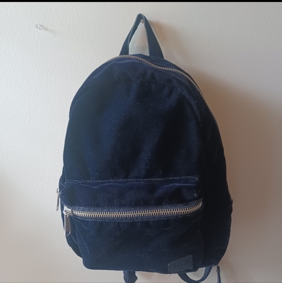 Herschel navy velvet pack pack purse tote - Picture 1 of 5